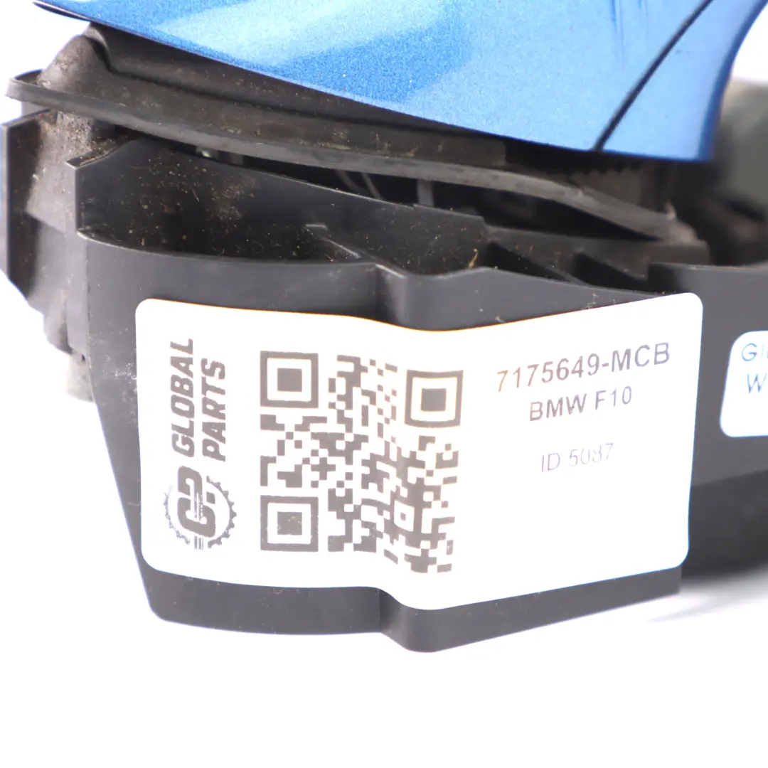 BMW F10 F11 Kompletna Klamka Tylnych Lewych Drzwi Monte Carlo Blue B05 - SKU 7175649-MCB - Numer Części 7175649