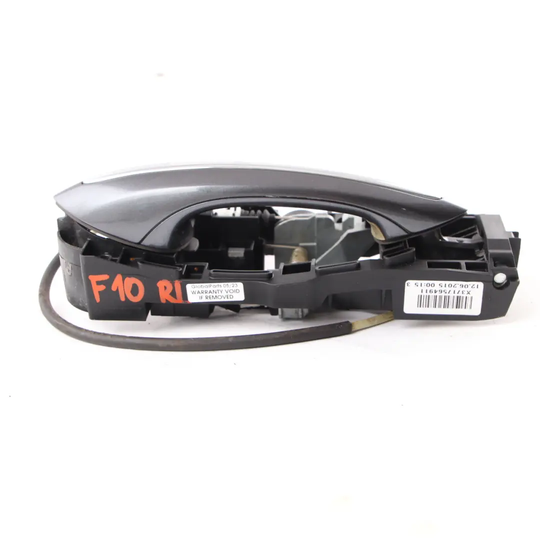 Door Handle BMW F10 F11 Grab Outside Rear Left N/S Mineral Grey Metallic - B39 to with Part number 7175649 Door Handle BMW F10 F11 Grab Outside Rear Left N/S Mineral Grey Metallic - B39 - SKU 7175649-MG1 - Part number 7175649