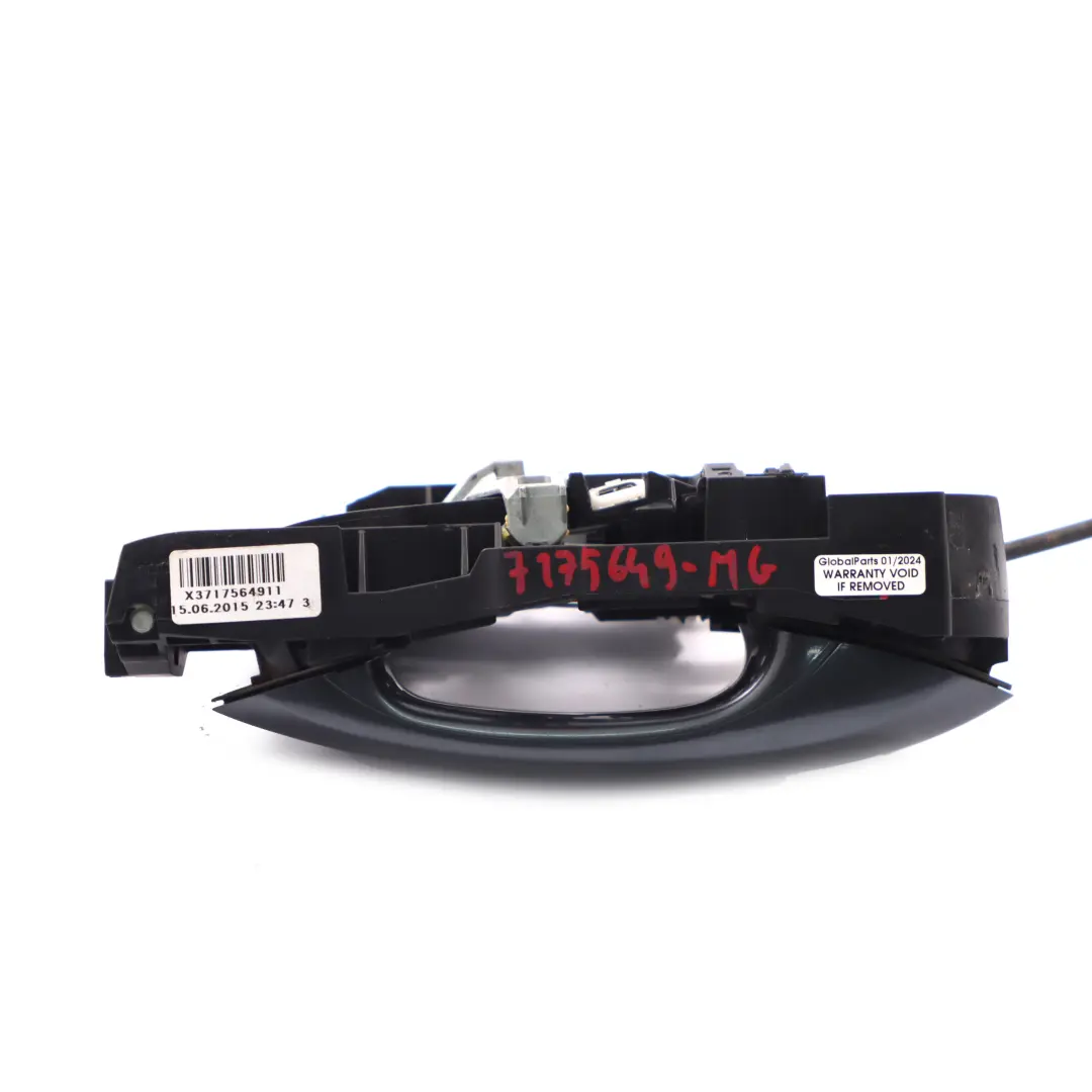  Tirador Puerta BMW F10 F11 Agarre Trasero Izquierdo Gris Mineral Metalizado B39 - SKU 7175649-MG2 - Número de pieza 7175649