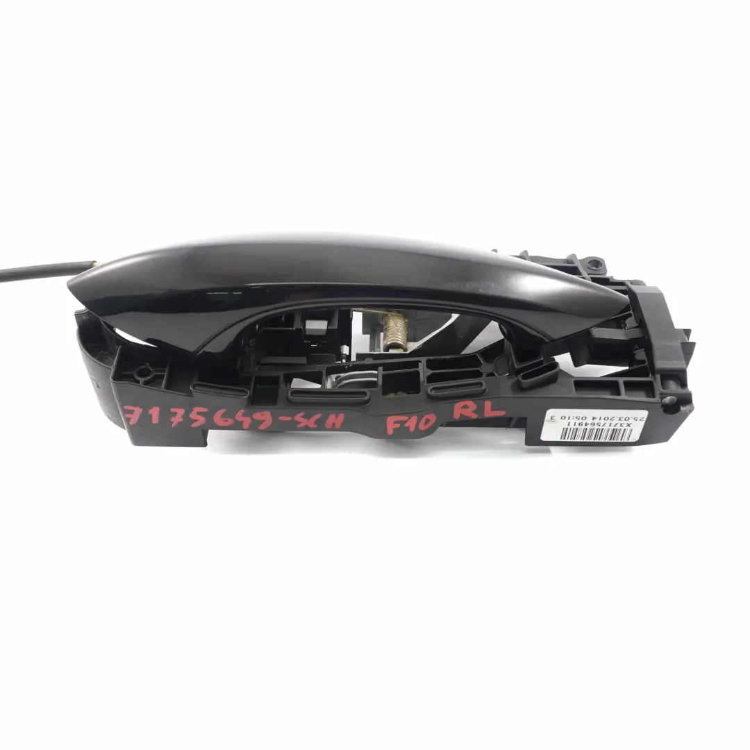 BMW F10 F11 F12 Haltegriff Türgriff Griff Tür Hinten Links Schwarz 2 Black 668 - SKU 7175649-SCH - Teilenummer 7175649