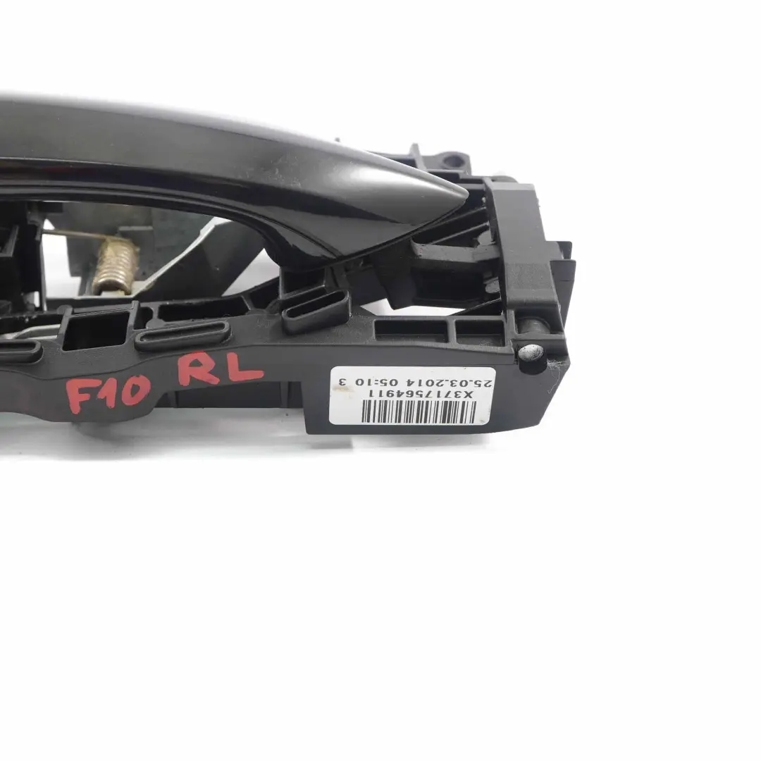  Asidero BMW F10 F11 F12 1 Exterior Puerta Trasera Izquierda Schwarz 2 Negro 668 - SKU 7175649-SCH - Número de pieza 7175649