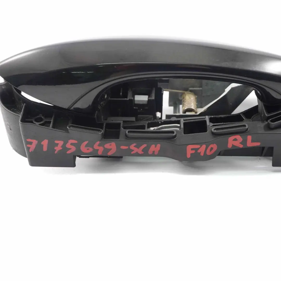 BMW F10 F11 F12 Haltegriff Türgriff Griff Tür Hinten Links Schwarz 2 Black 668 - SKU 7175649-SCH - Teilenummer 7175649