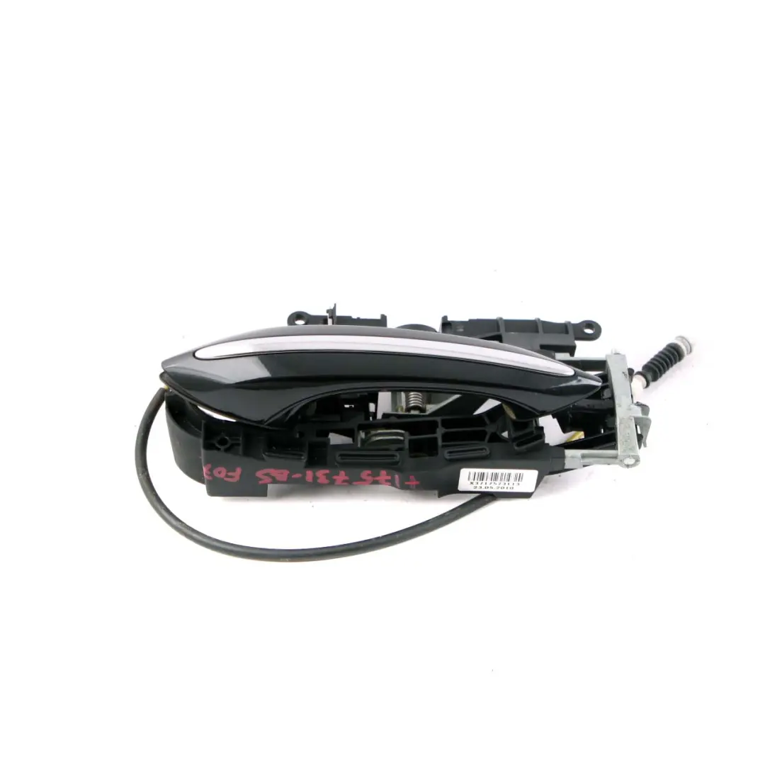 BMW 5 7 Series F01 F02 F07 Left N/S Grab Door Handle Black Sapphire Metallic 475 - SKU 7175731-BS-1 - Part number 7175731