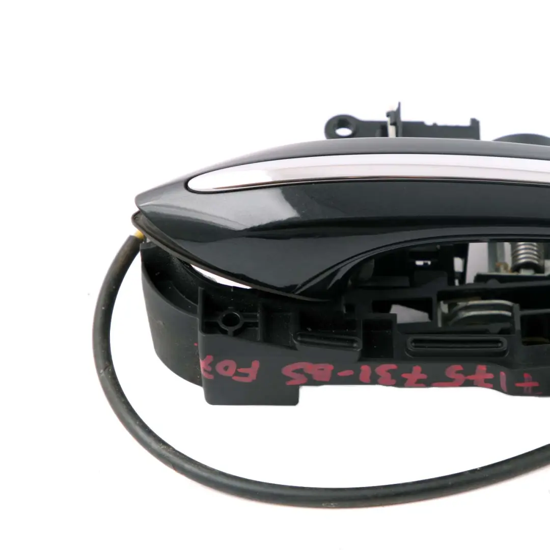BMW 5 7 Series F01 F02 F07 Left N/S Grab Door Handle Black Sapphire Metallic 475 - SKU 7175731-BS-1 - Part number 7175731