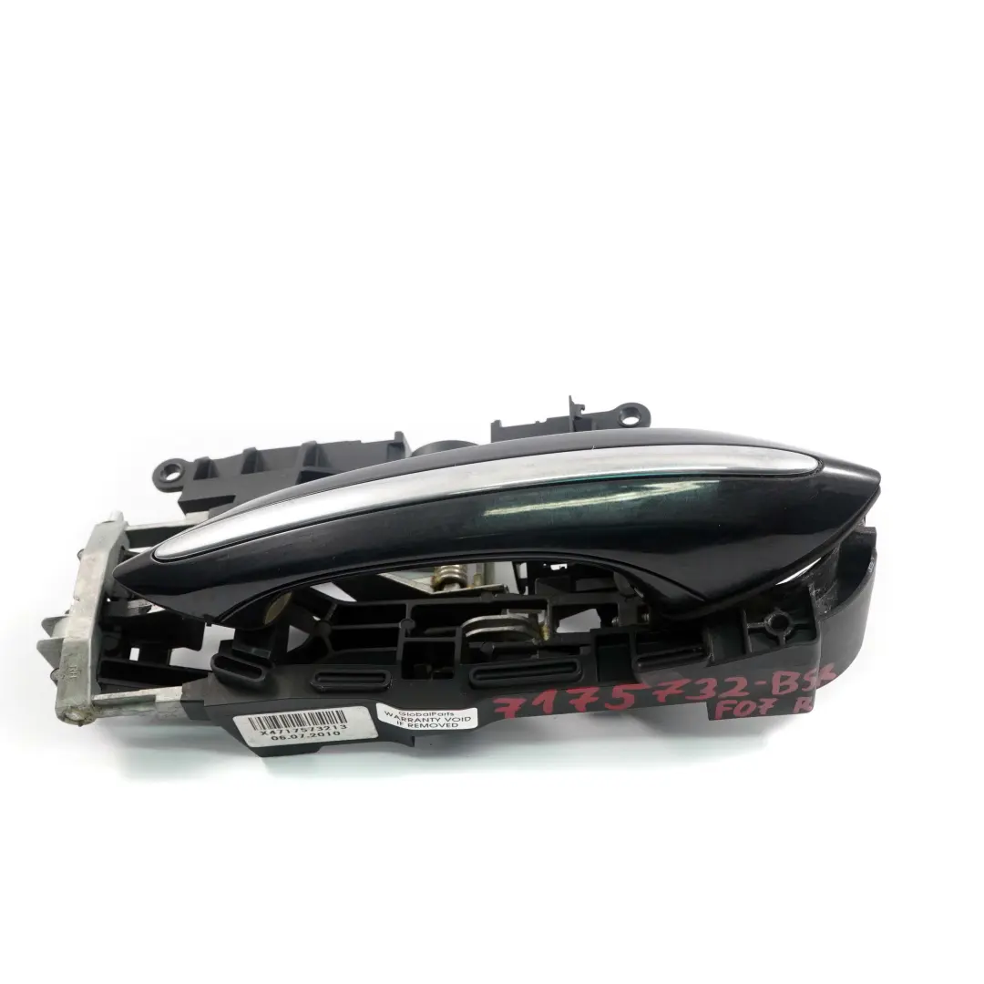 BMW F07 GT Türgriff Hinten Rechts Black Sapphire Schwarz - 475 - SKU 7175732-BS - Teilenummer 7175732