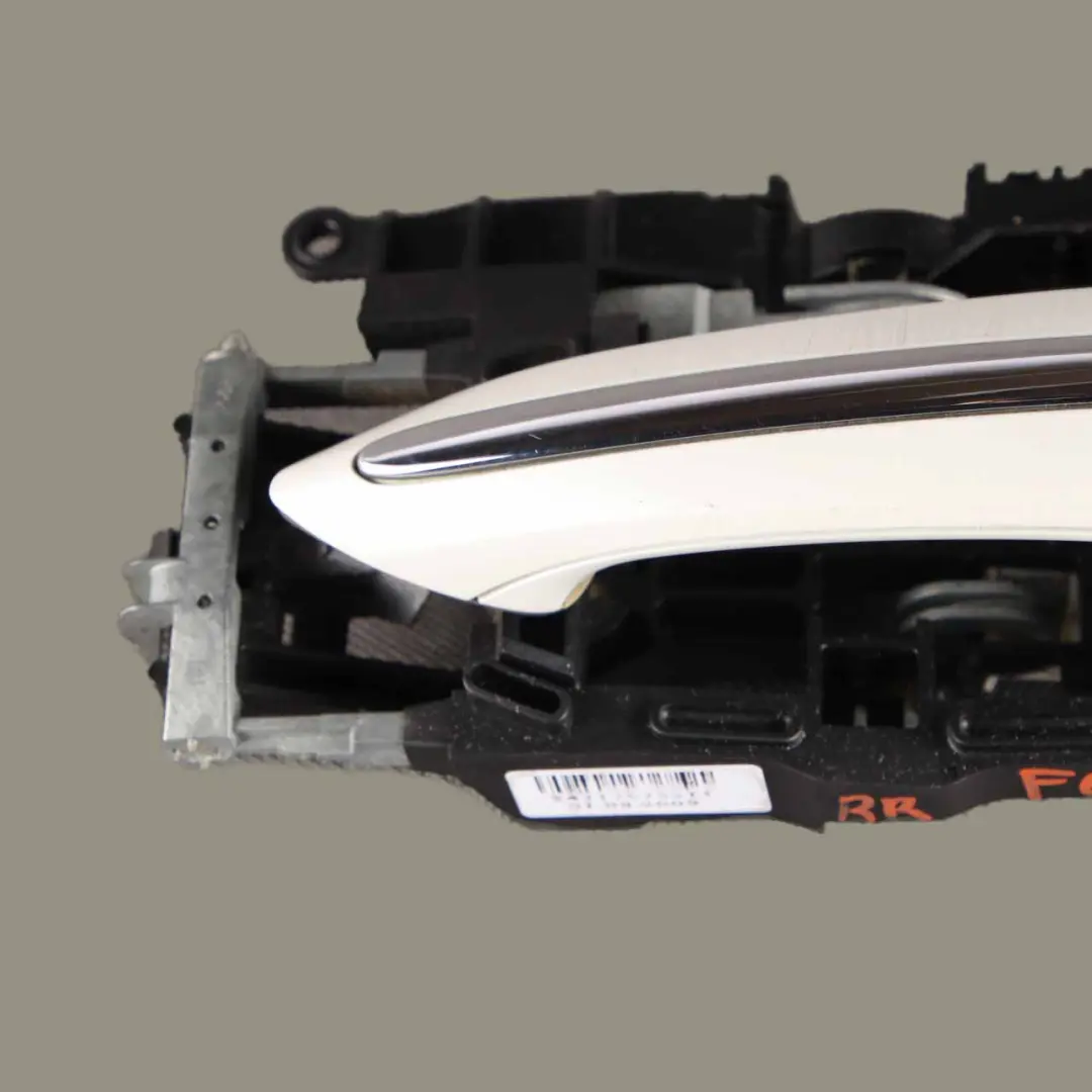 BMW F01 F02 Rear Right O/S Grab Door Handle Mineralweiss Mineral White A96 - SKU 7175732-MW - Part number 7175732