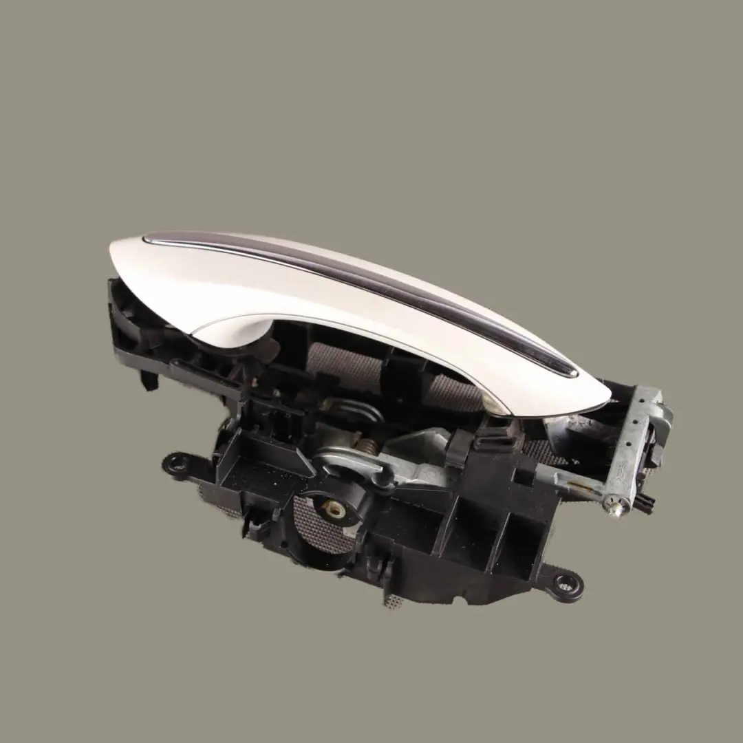 BMW F01 F02 Rear Right O/S Grab Door Handle Mineralweiss Mineral White A96 - SKU 7175732-MW - Part number 7175732