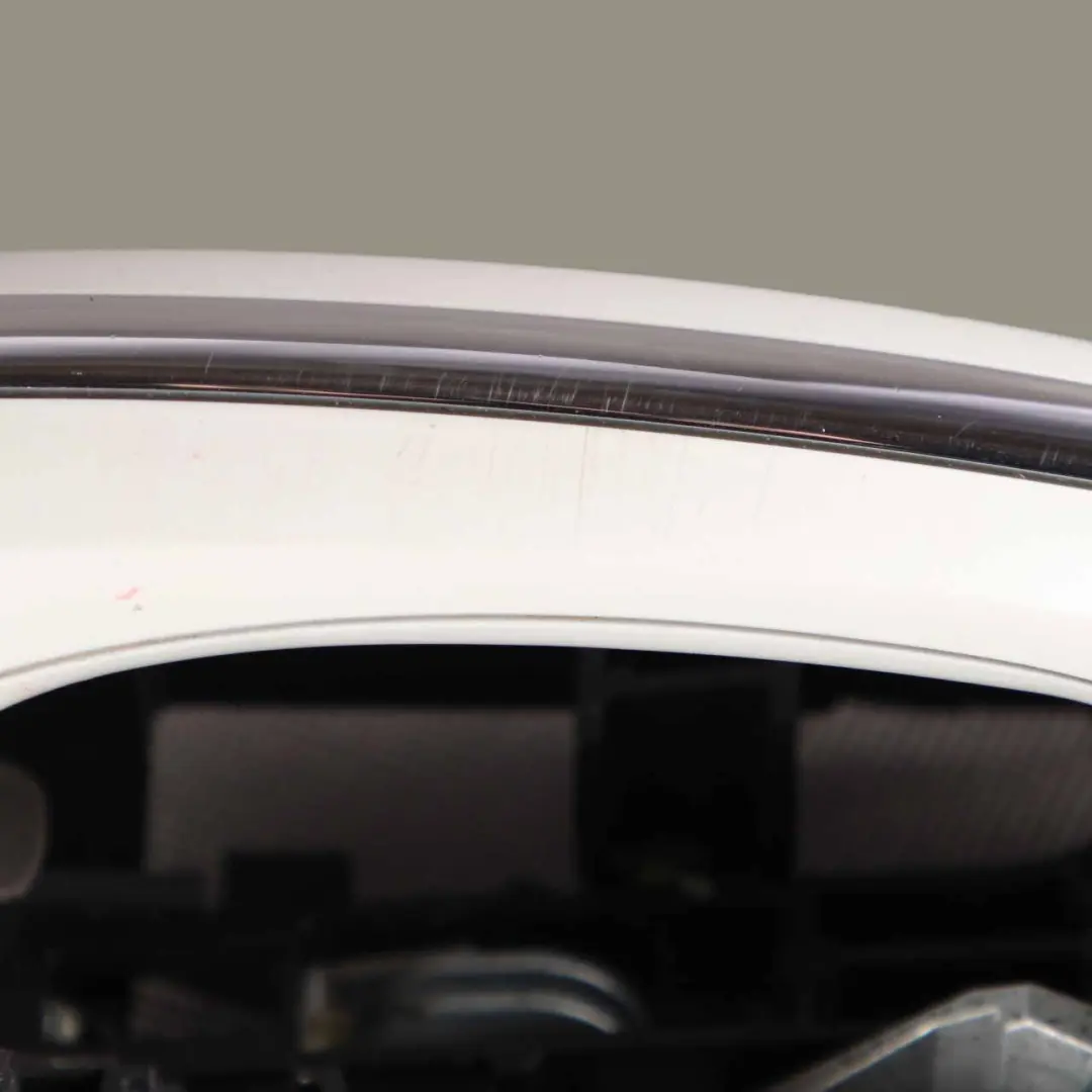 BMW F01 F02 Rear Right O/S Grab Door Handle Mineralweiss Mineral White A96 - SKU 7175732-MW - Part number 7175732