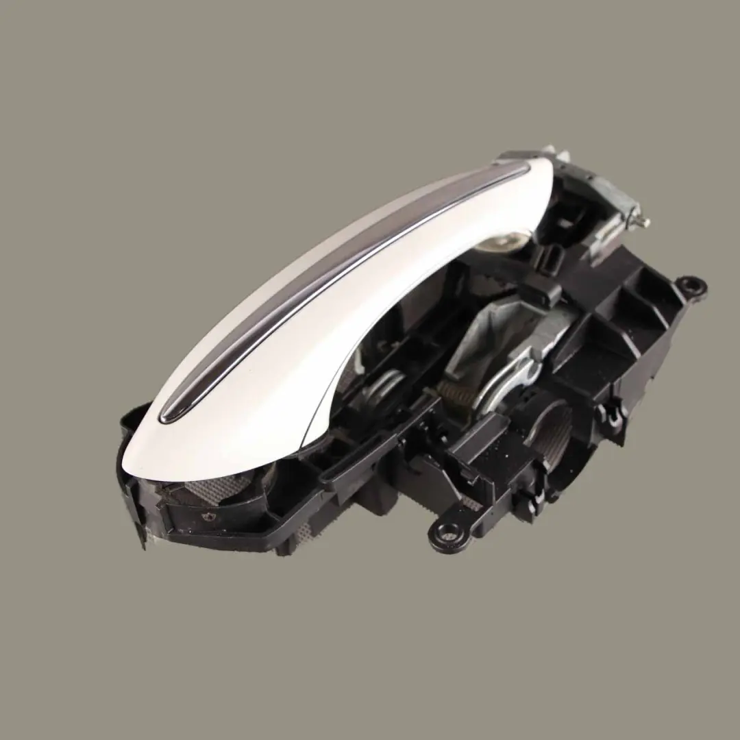 BMW F01 F02 Rear Right O/S Grab Door Handle Mineralweiss Mineral White A96 - SKU 7175732-MW - Part number 7175732