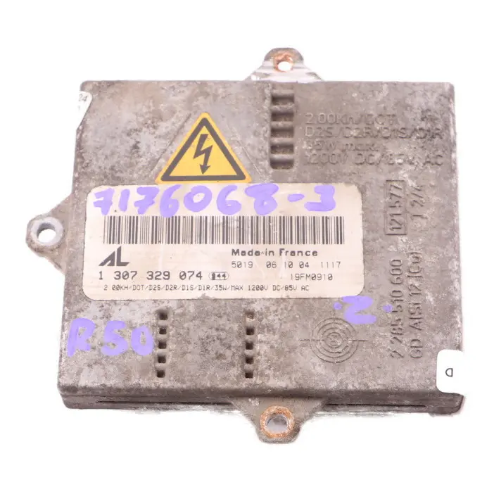 Control Unit Xenon Light Ballast Module 1307329074 to BMW E63 X3 E83 Mini R50 R53 with Part number 7176068 BMW E63 X3 E83 Mini R50 R53 Control Unit Xenon Light Ballast Module 1307329074 - SKU 7176068-3 - Part number 7176068