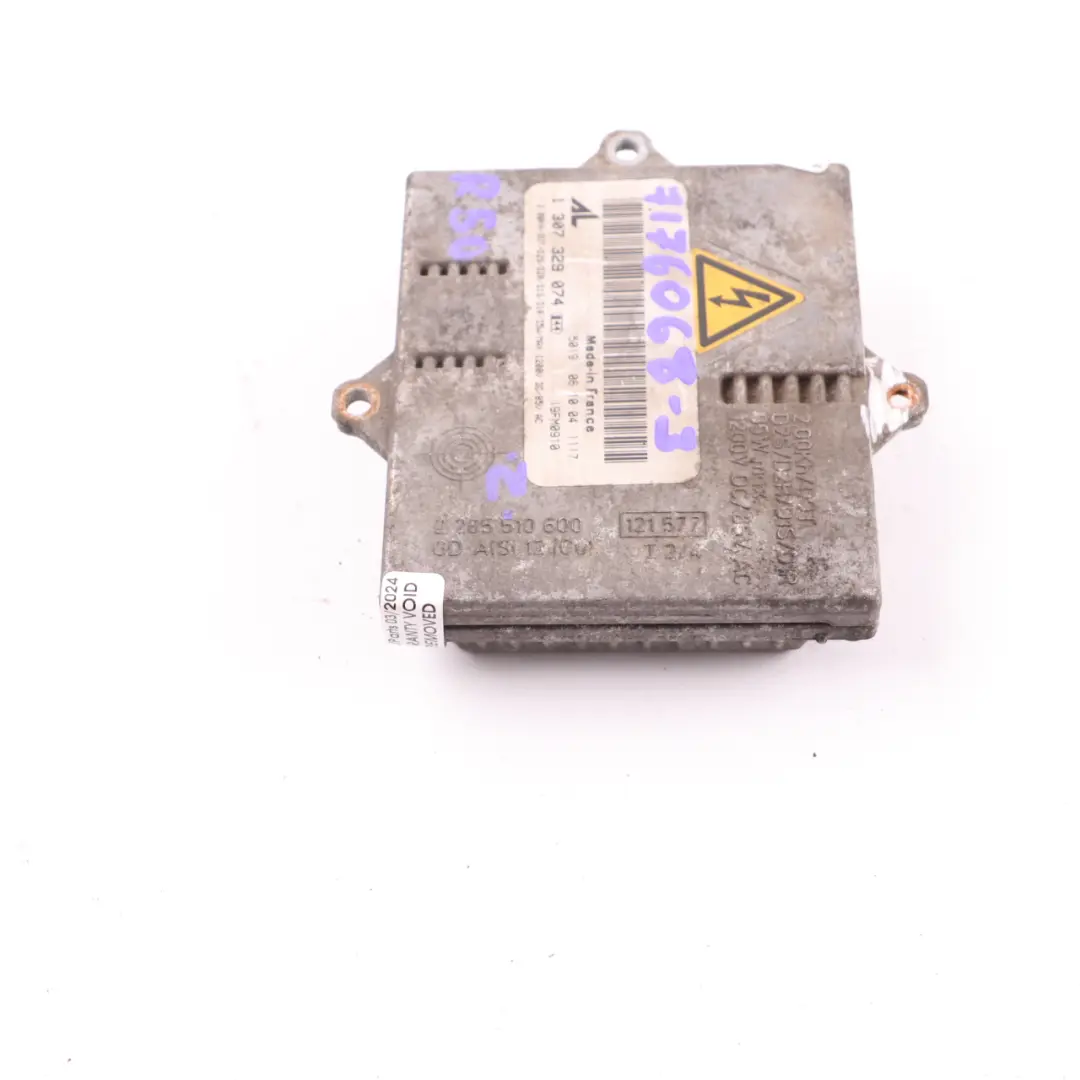 Control Unit Xenon Light Ballast Module 1307329074 to BMW E63 X3 E83 Mini R50 R53 with Part number 7176068 BMW E63 X3 E83 Mini R50 R53 Control Unit Xenon Light Ballast Module 1307329074 - SKU 7176068-3 - Part number 7176068