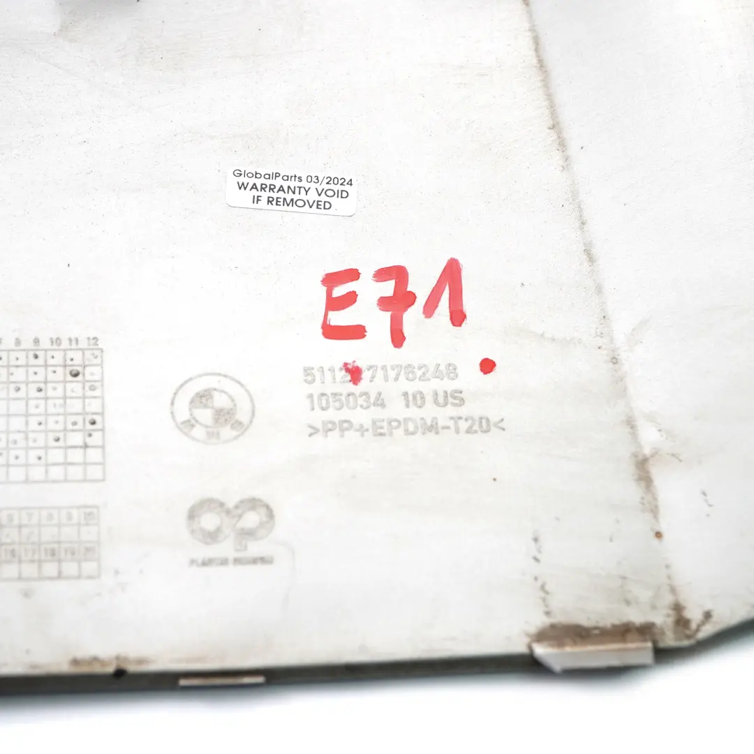 Osłona Dokładka Dolna Tylnego Zderzaka Dyfuzor do BMW X6 E71 E72 o numerze 7176248 BMW X6 E71 E72 Osłona Dokładka Dolna Tylnego Zderzaka Dyfuzor - SKU 7176248 - Numer Części 7176248