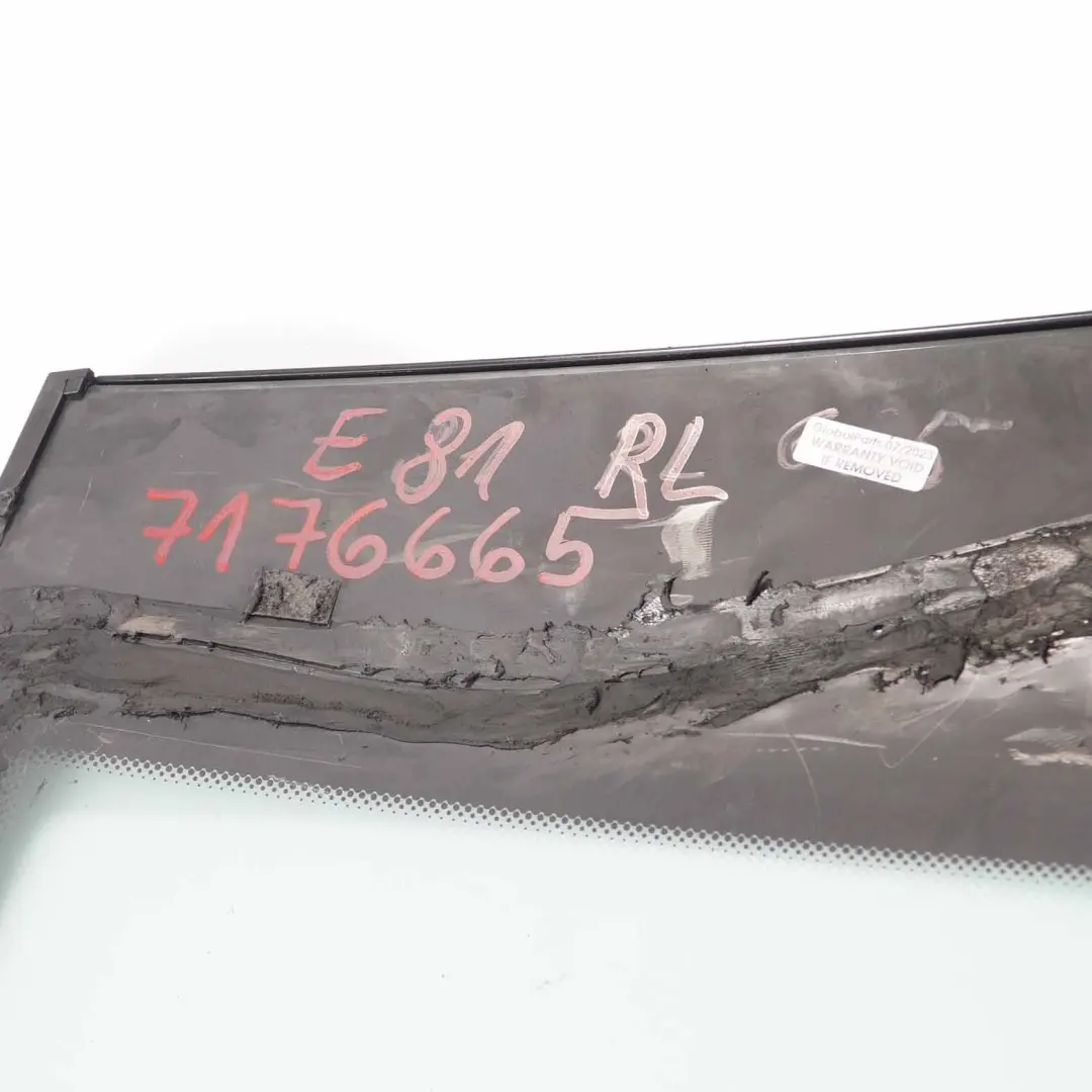 BMW E81 Window Glass Side Rear Left N/S Quarter Glazing AS2 Alu Matt - SKU 7176665 - Part number 7176665