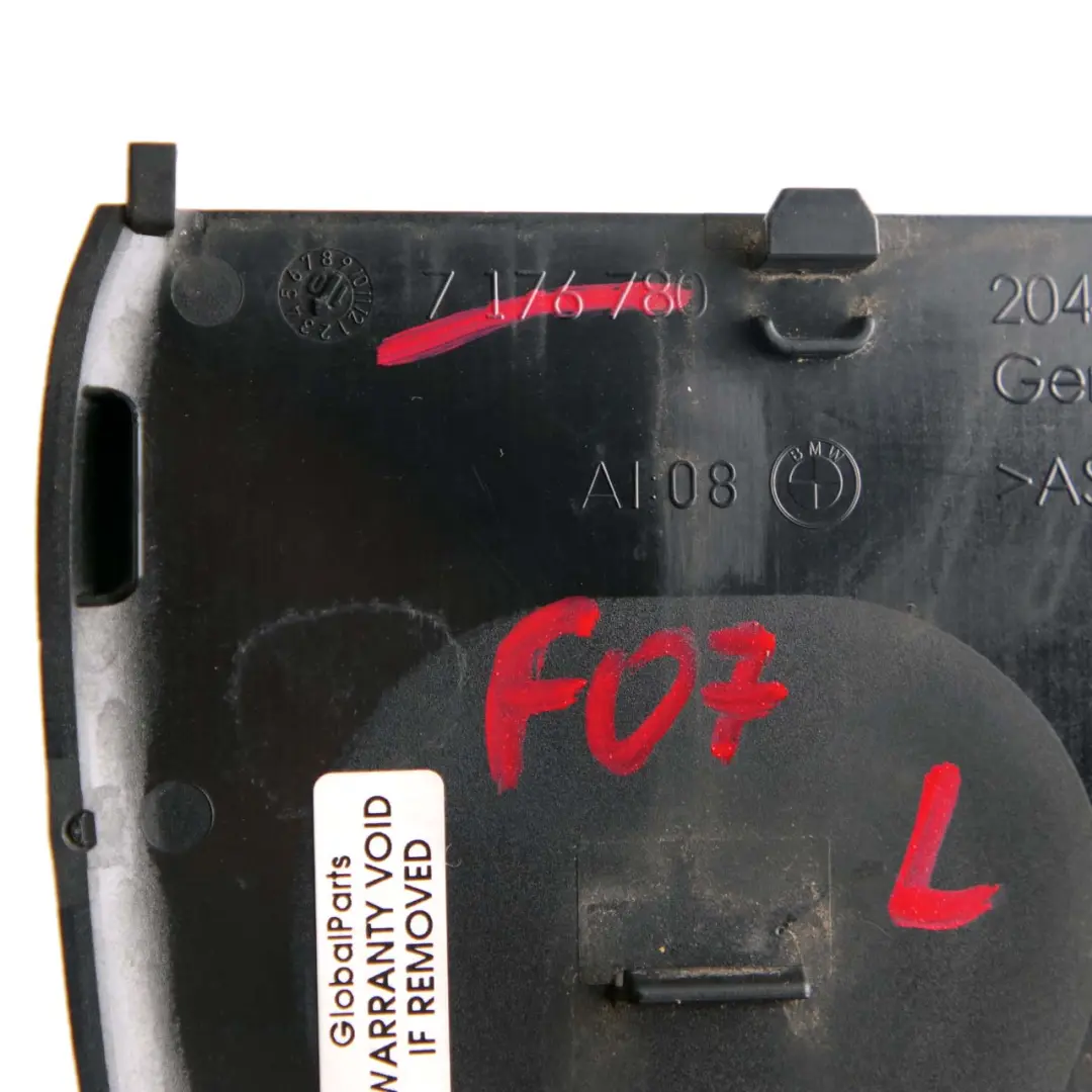 BMW F07 Embellecedor Exterior Inferior Derecho Gran Turismo Tapa Pilar Puerta - SKU 7176780 - Número de pieza 7176780