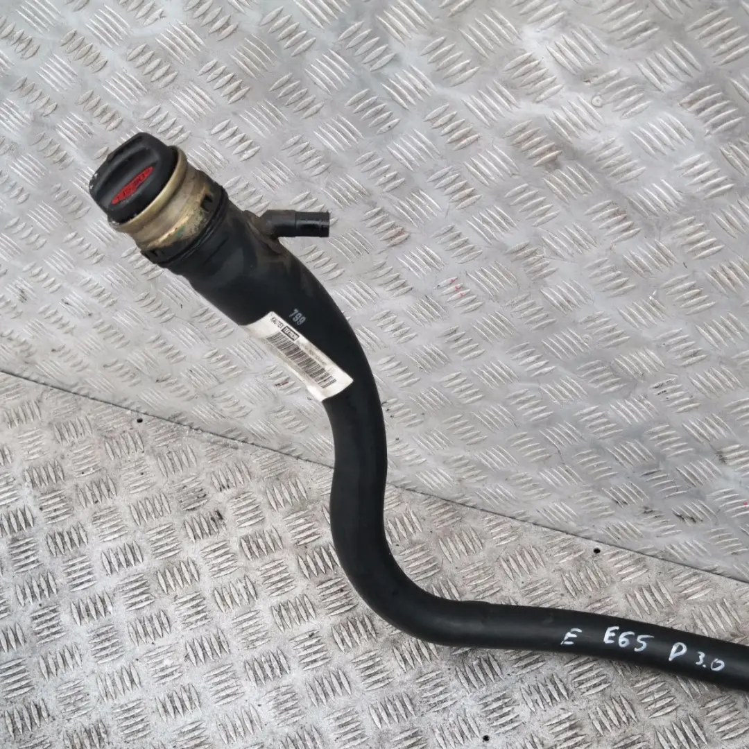 BMW 7 Series E65 E66 E67 PLASTIC FILLER PIPE FUEL HOSE - SKU 7177179 - Part number 16117177179