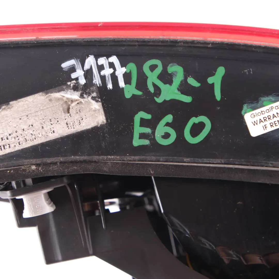 Tail Light Rear Lamp White Turn Indicator Right O/S to BMW 5 Series E60 LCI with Part number 7177282 BMW 5 Series E60 LCI Tail Light Rear Lamp White Turn Indicator Right O/S - SKU 7177282-1 - Part number 7177282