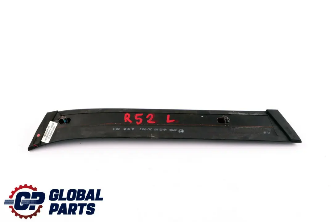 Chiusura Ermetica Telaio Del Tetto SX per Mini Cooper R52 con numero di parte 7177319 Mini Cooper R52 Chiusura Ermetica Telaio Del Tetto SX - SKU 7177319 - Numero di parte 7177319