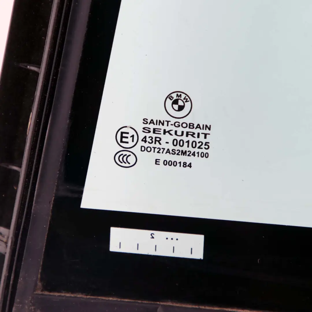 BMW F01 F04 Hintere linke Tür Seitenscheibe Glas Grün Feststehend - SKU 7177655 - Teilenummer 7177655