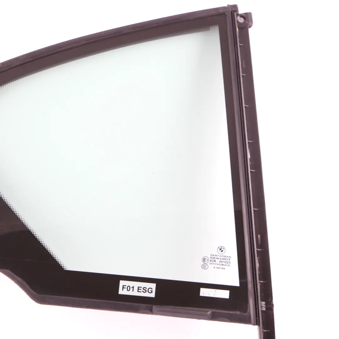Vidrio Ventana Lateral Fija Verde Puerta Trasera Derecha para BMW F01 F04 con número de pieza 7177656 BMW F01 F04 Vidrio Ventana Lateral Fija Verde Puerta Trasera Derecha - SKU 7177656 - Número de pieza 7177656