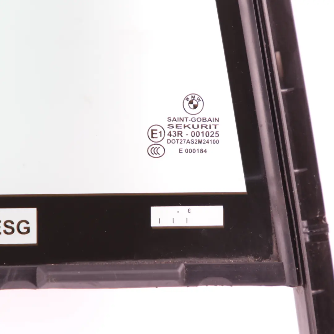 BMW F01 F04 Vidrio Ventana Lateral Fija Verde Puerta Trasera Derecha - SKU 7177656 - Número de pieza 7177656