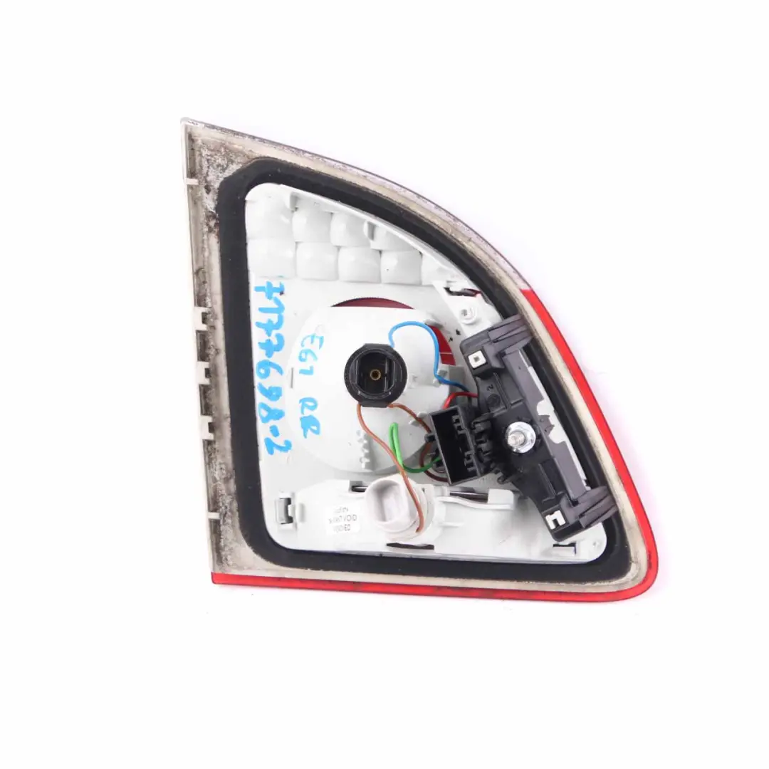 Lamp BMW E61 LCI Touring Right O/S Light Trunk Tailgate Lid to Rear with Part number 7177698 Rear Lamp BMW E61 LCI Touring Right O/S Light Trunk Tailgate Lid - SKU 7177698-2 - Part number 7177698