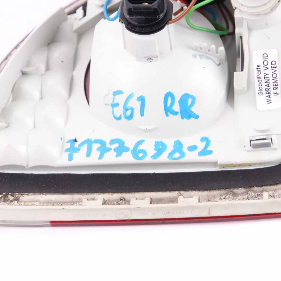 Lamp BMW E61 LCI Touring Right O/S Light Trunk Tailgate Lid to Rear with Part number 7177698 Rear Lamp BMW E61 LCI Touring Right O/S Light Trunk Tailgate Lid - SKU 7177698-2 - Part number 7177698