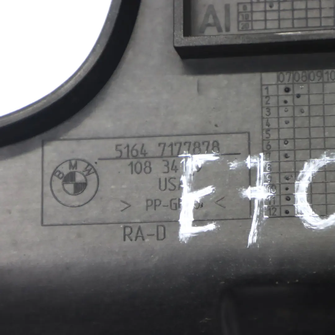 BMW X5 E70 Frontplatte Lufteinlass Heizkörperkanal Verkleidung Träger - SKU 7177878-1 - Teilenummer 7177878