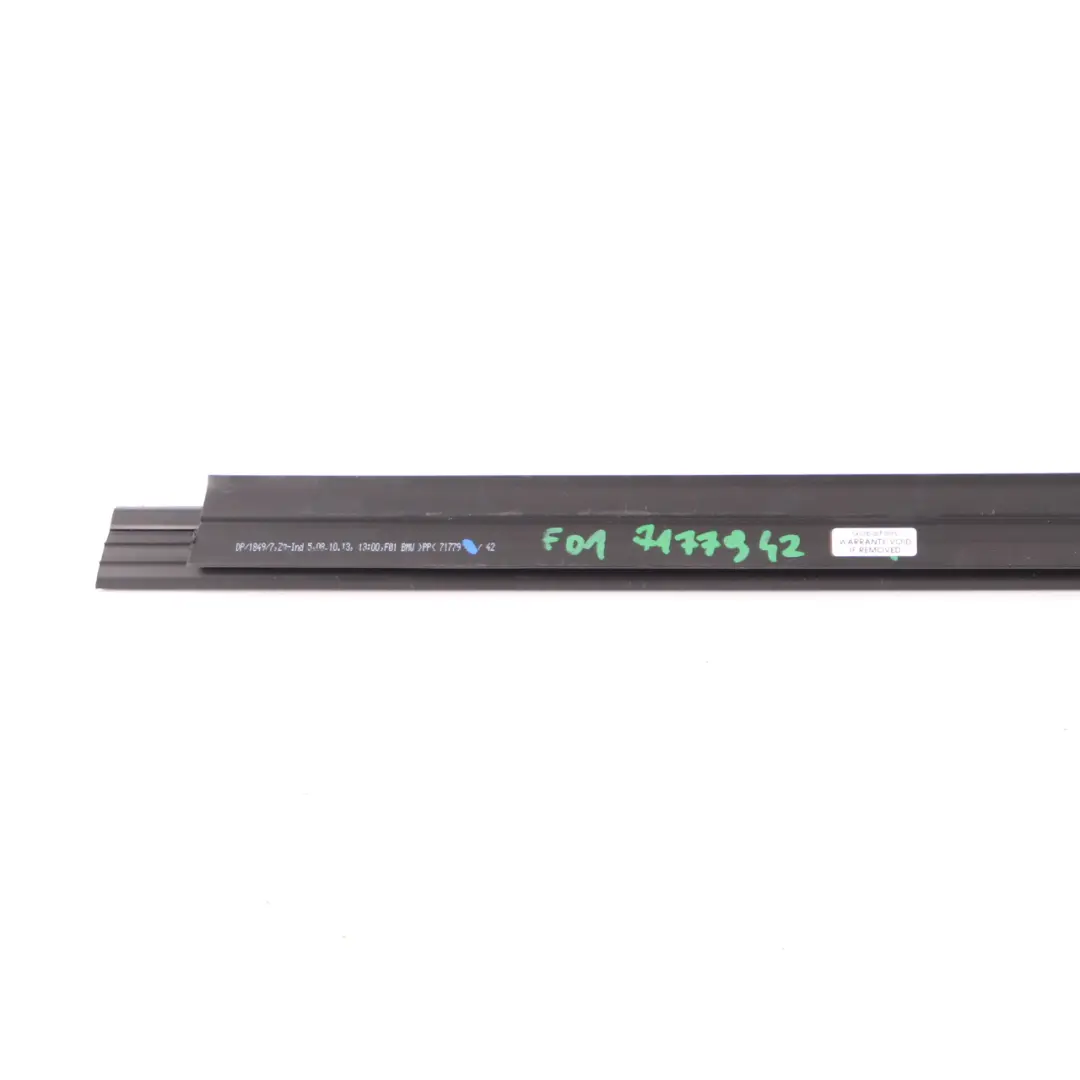 BMW F01 Inner Rear Right Door Window Channel Seal Strip Cover O/S - SKU 7177942 - Part number 7177942