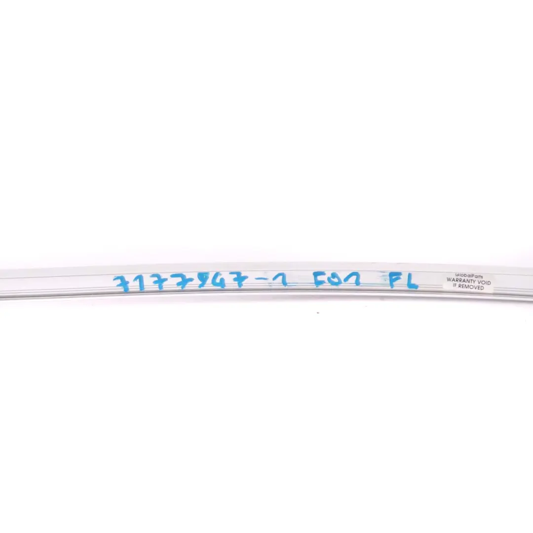 BMW F01 F02 Window Frame Front Left Door N/S Rail Strip Cover Chrome - SKU 7177947-1 - Part number 7177947
