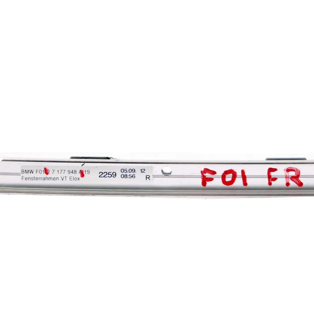 BMW 7 Series F01 F02 Front Right Door O/S Window Frame Rail Chrome Strip Cover - SKU 7177948 - Part number 7177948