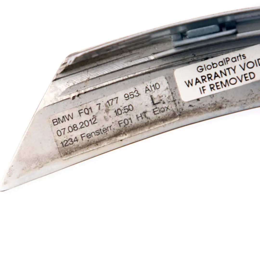 Listwa Rama Okna Górna Drzwi Lewe Tył Lewo do BMW F01 LCI o numerze 7177953 BMW F01 LCI Listwa Rama Okna Górna Drzwi Lewe Tył Lewo - SKU 7177953 - Numer Części 7177953