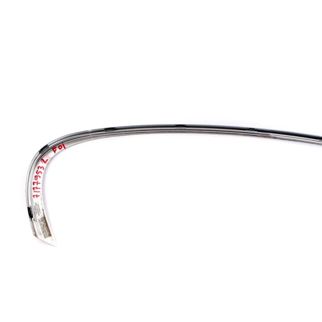 Finisher Window Frame Top Door Rear Left N/S to BMW F01 LCI with Part number 7177953 BMW F01 LCI Finisher Window Frame Top Door Rear Left N/S - SKU 7177953 - Part number 7177953