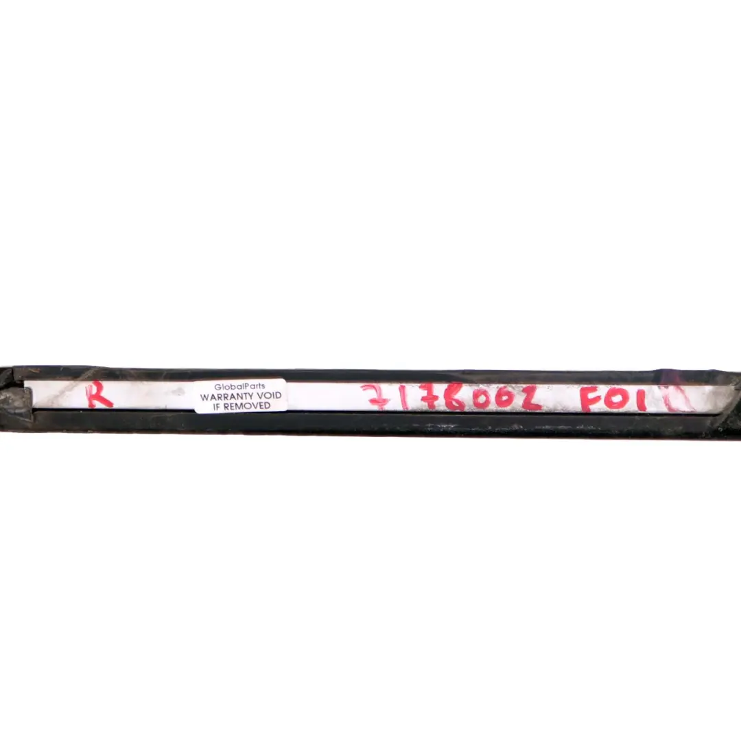 BMW F01 F02 Exterior Weatherstrip Seal Strip Door Window Front Right O/S Chrome - SKU 7178002 - Part number 7178002