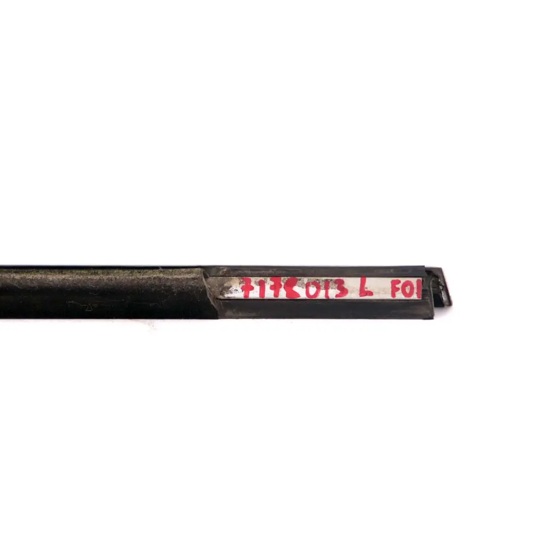 BMW F01 Guarnizione esterna finestrino sinistro portiera cromata - SKU 7178013 - Numero di parte 7178013