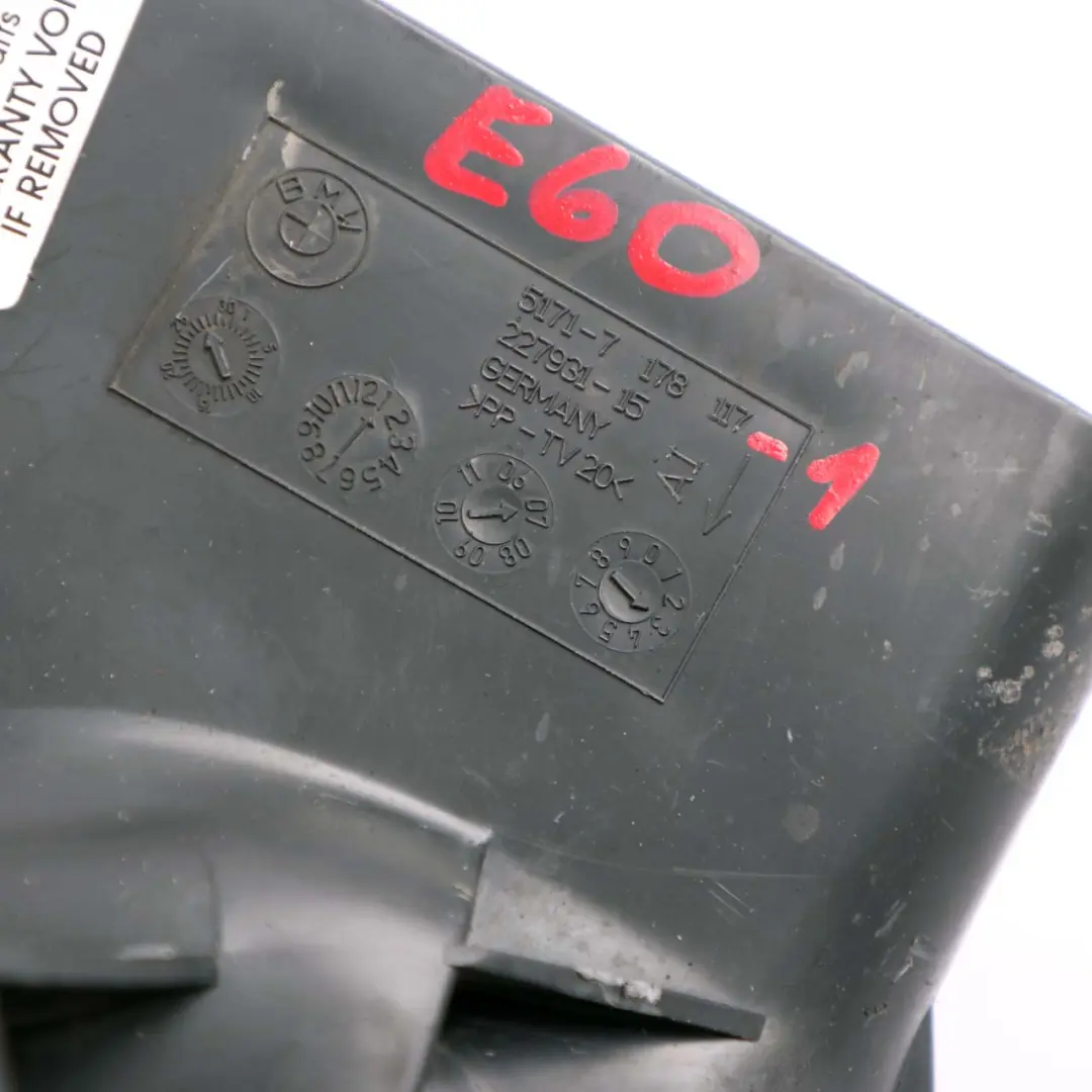BMW E60 E61 LCI Wlot Powietrza Tunel Hamulca Lewy - SKU 7178117 - Numer Części 7178117