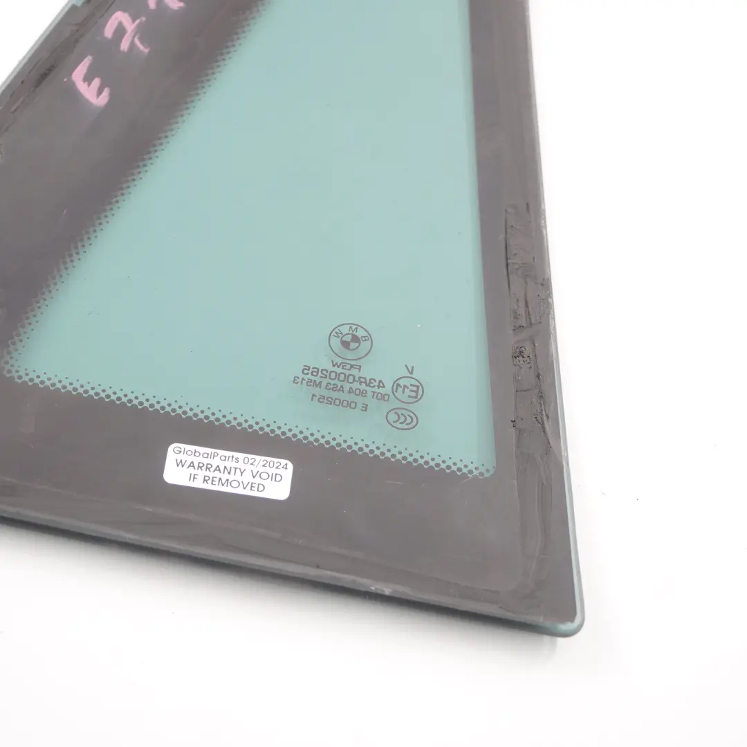 Tür Festver glasung hinten links Dreieck schwarz AS3 für BMW X6 E71 mit Teilenummer 7179769 BMW X6 E71 Tür Festver glasung hinten links Dreieck schwarz AS3 - SKU 7179769-1 - Teilenummer 7179769