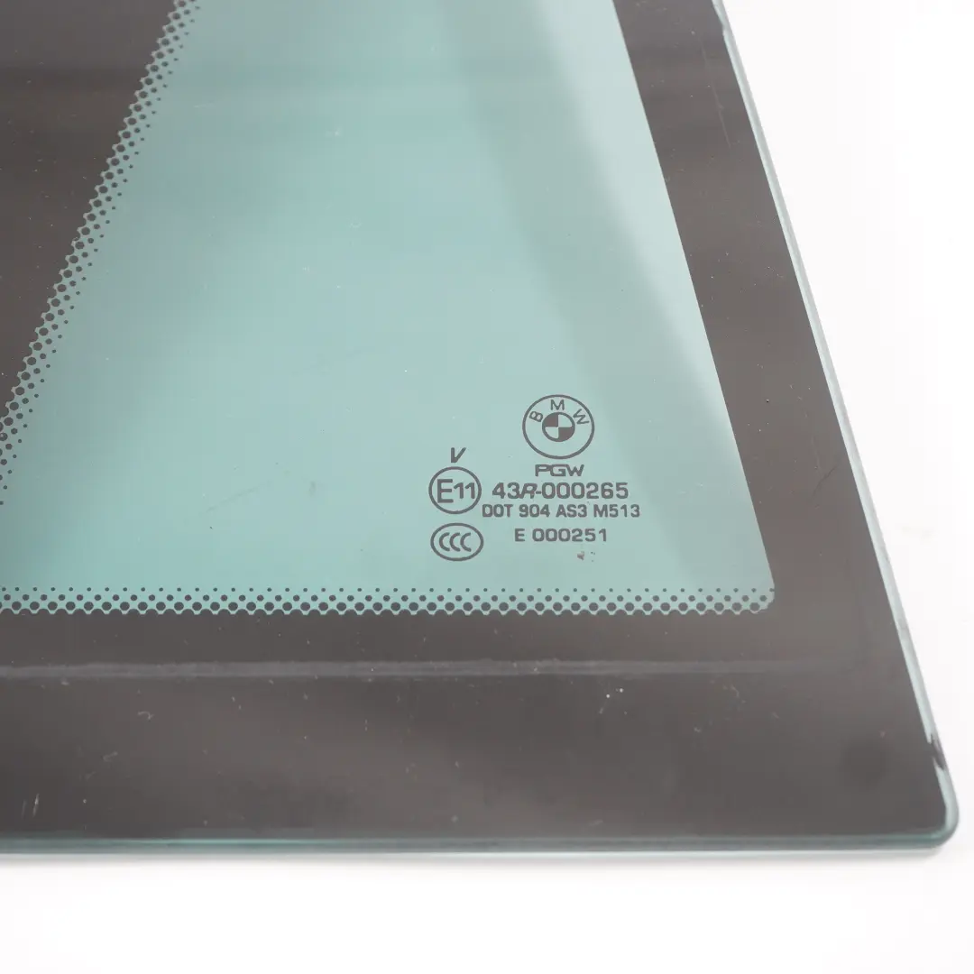 Door Fixed Window Glass Rear Right O/S Triangle Black AS3 to BMW X6 E71 with Part number 7179770 BMW X6 E71 Door Fixed Window Glass Rear Right O/S Triangle Black AS3 - SKU 7179770-1 - Part number 7179770