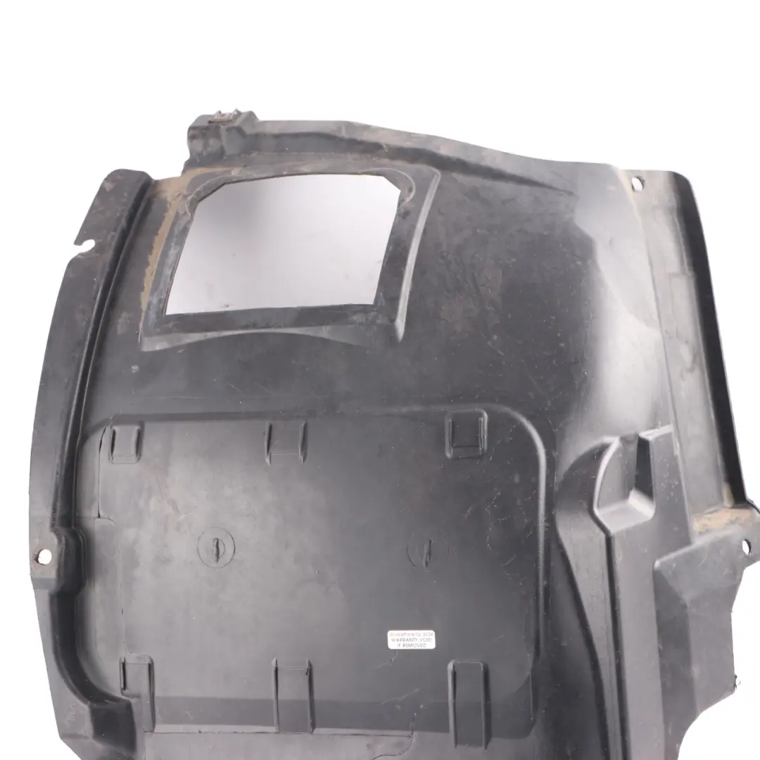 Front Right Wheel O/S Arch Bottom Housing Trim Splash Guard to BMW E82 with Part number 7180150 BMW E82 Front Right Wheel O/S Arch Bottom Housing Trim Splash Guard - SKU 7180150-1 - Part number 7180150