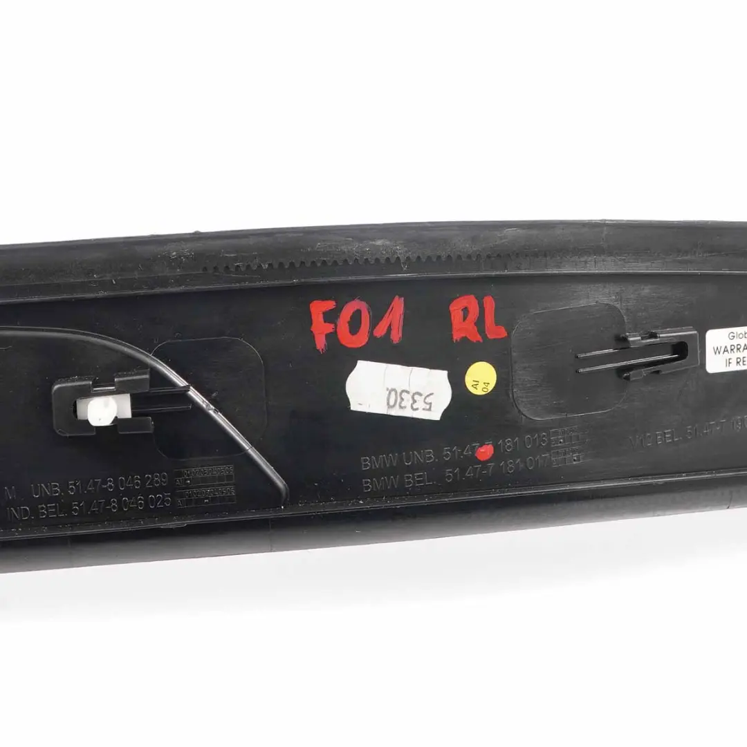 Listwa Drzwi Lewa Tylna 7181011 do BMW F01 o numerze 7181013 BMW F01 Listwa Drzwi Lewa Tylna 7181011 - SKU 7181013 - Numer Części 7181013