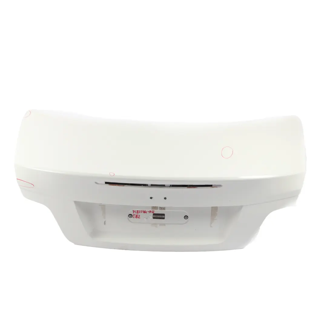 Coupé Tailgate Bootlid Boot Lid Alpinweiss Alpine White - 300 to BMW E82 with Part number 7181144 BMW E82 Coupé Tailgate Bootlid Boot Lid Alpinweiss Alpine White - 300 - SKU 7181144-AW - Part number 7181144