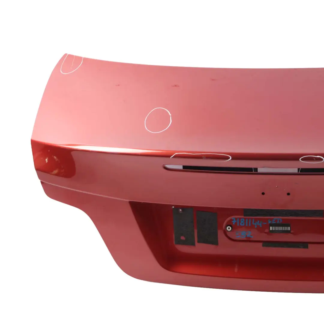 Boot Lid Tailgate Bootlid Coupe Sedonarot Sedona Red - A79 to BMW E82 with Part number 7181144 BMW E82 Boot Lid Tailgate Bootlid Coupe Sedonarot Sedona Red - A79 - SKU 7181144-SED - Part number 7181144