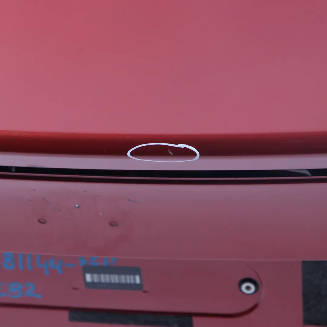 Boot Lid Tailgate Bootlid Coupe Sedonarot Sedona Red - A79 to BMW E82 with Part number 7181144 BMW E82 Boot Lid Tailgate Bootlid Coupe Sedonarot Sedona Red - A79 - SKU 7181144-SED - Part number 7181144
