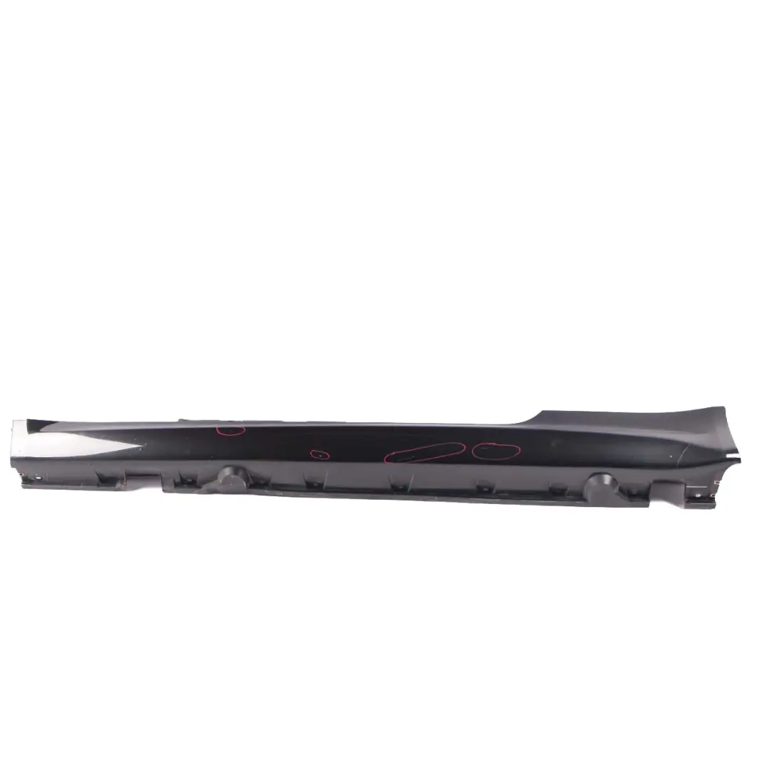 BMW E63 LCI Sill Side Cover Skirt Left N/S Trim Panel E64 Black Sapphire - 475 - SKU 7181987-BS1 - Part number 7181987