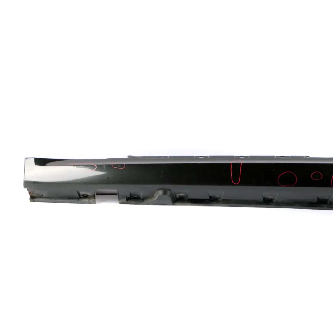 BMW 6 E63 E64 LCI Door Sill Side Cover Skirt Left N/S Black Sapphire - 475 - SKU 7181987-BS - Part number 7181987