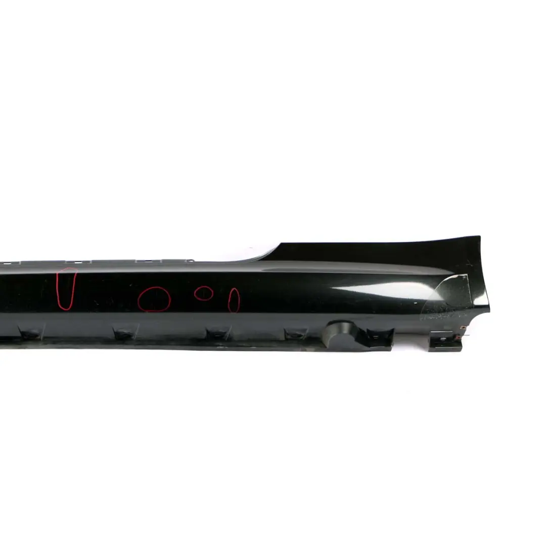 Door Sill Side Cover Skirt Left N/S Black Sapphire - 475 to BMW 6 E63 E64 LCI with Part number 7181987 BMW 6 E63 E64 LCI Door Sill Side Cover Skirt Left N/S Black Sapphire - 475 - SKU 7181987-BS - Part number 7181987