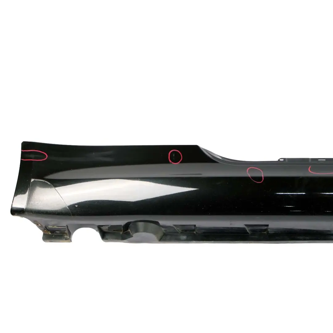 BMW 6 E63 E64 LCI Door Sill Side Cover Skirt Right O/S Black Sapphire - 475 - SKU 7181988-BS - Part number 7181988