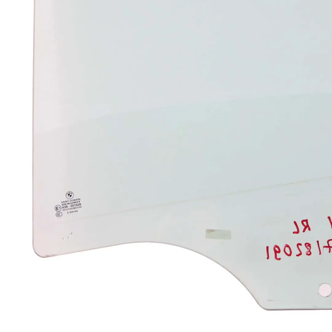 BMW F01 F04 Rear Left Door N/S Side Window Glass Green AS2 - SKU 7182091 - Part number 7182091