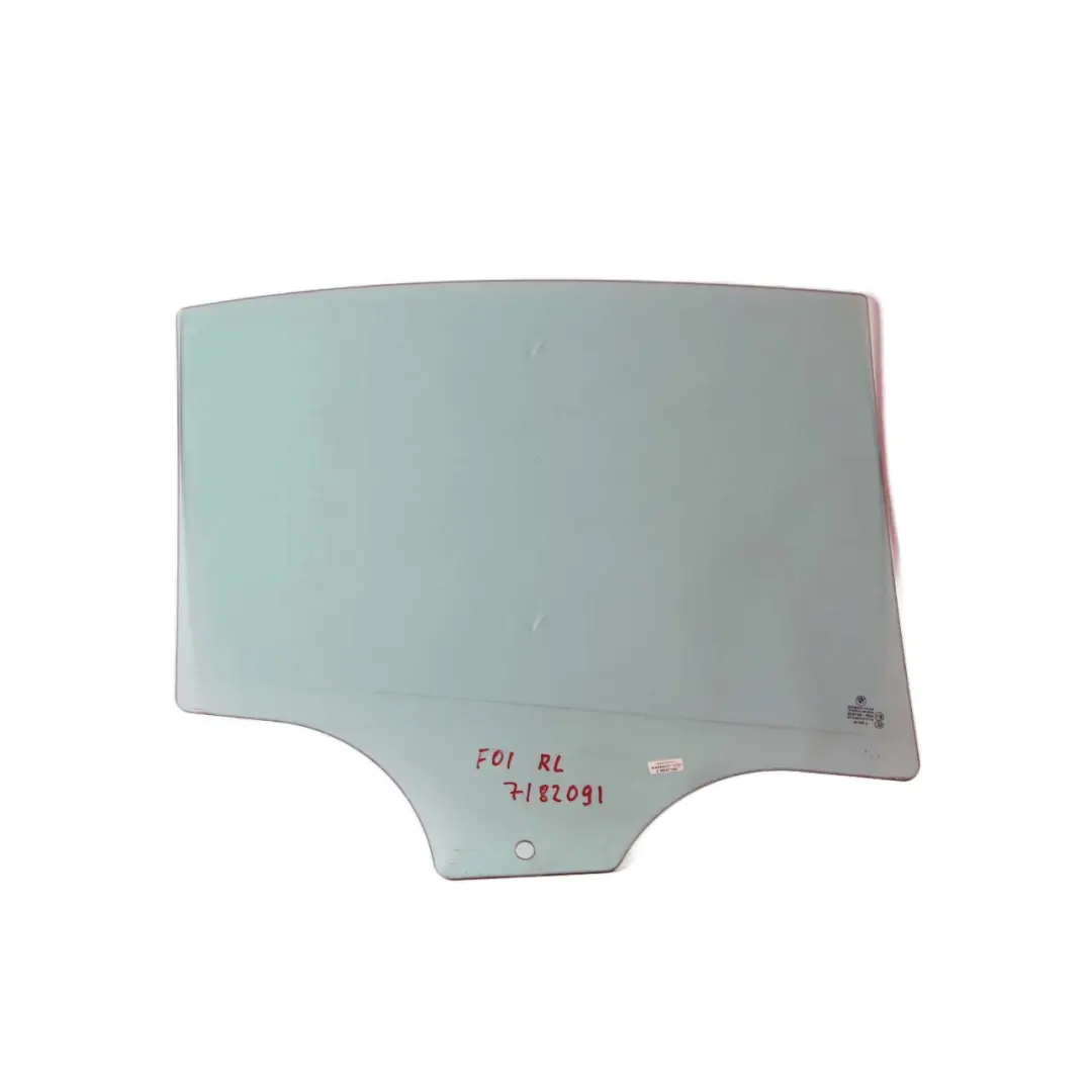 BMW F01 F04 Puerta trasera izquierda Ventana lateral Vidrio verde AS2 - SKU 7182091 - Número de pieza 7182091