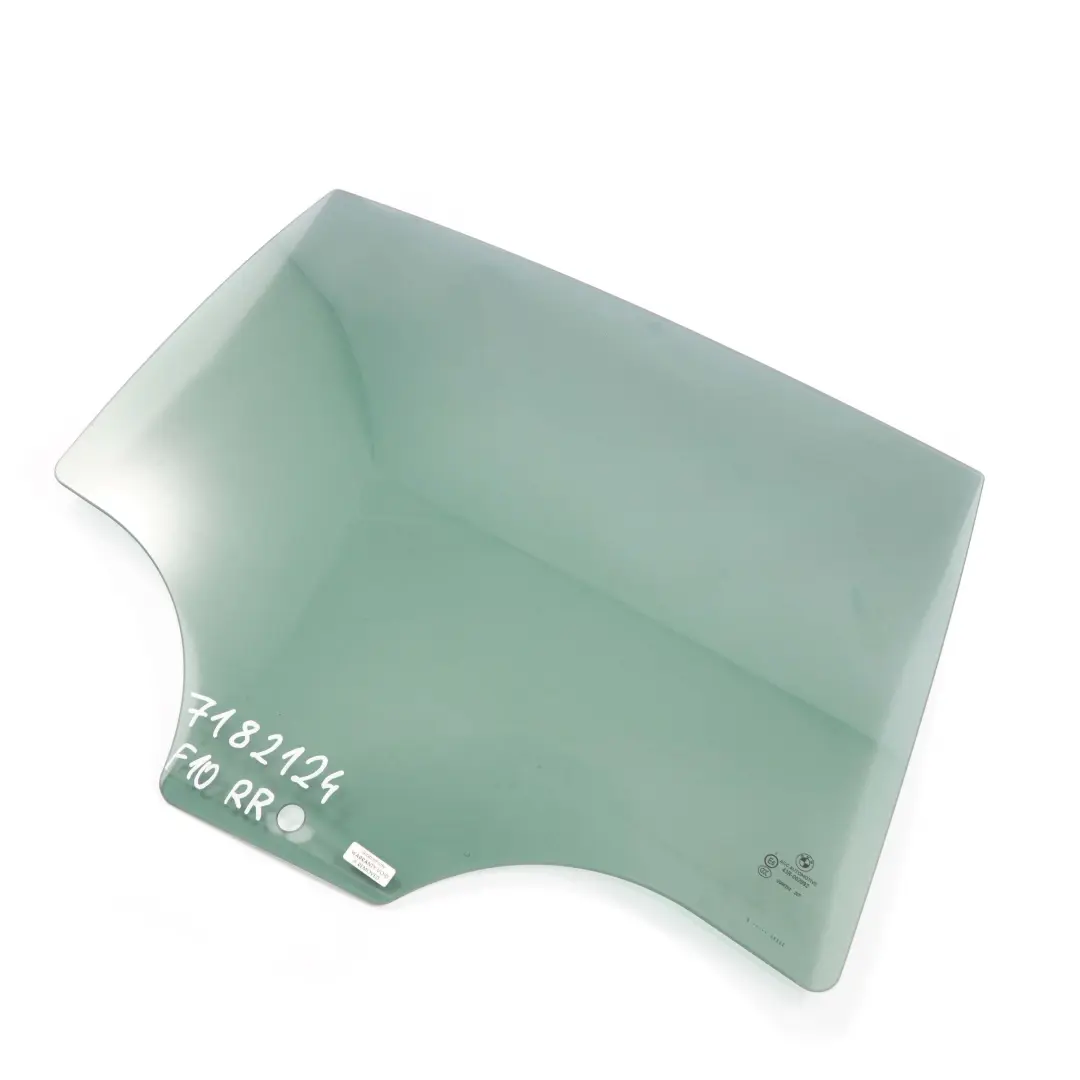 Side Window Glass Right Rear Door O/S SSG to BMW F10 with Part number 7182124 BMW F10 Side Window Glass Right Rear Door O/S SSG - SKU 7182124 - Part number 7182124