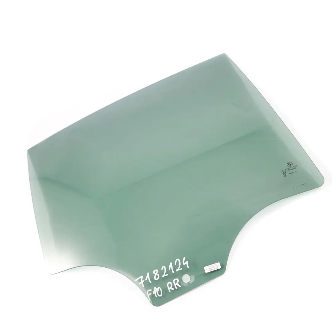 Side Window Glass Right Rear Door O/S SSG to BMW F10 with Part number 7182124 BMW F10 Side Window Glass Right Rear Door O/S SSG - SKU 7182124 - Part number 7182124